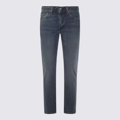 Levi's Dark Blue Cotton 511 Denim Jeans In Multicolor