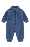 Levi's Infant Boys Denim Sherpa Coverall In Blue Horizon