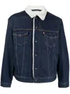 Levi's Relaxed Fit Sherpa Trucker Jacket In Blue