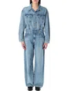 Levi's Denim Jumpsuit In Candle Light Blue