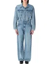 Levi's Denim Jumpsuit In Candle Light Blue
