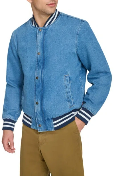 Levi's Denim Varsity Jacket In Blue