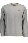 Levi's Chic Gray Long-sleeved Logo Sweatshirt In Gray