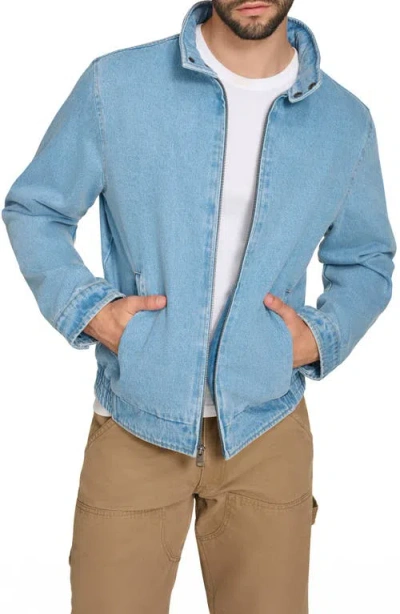 Levi's Harrington Jacket In Light Wash Denim
