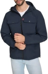 Levi's Men's Hooded Rain Jacket In Navy