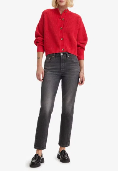 Levi's Jeans 501 Original Cropped In Grigio