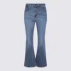 Levi's Dark Blue Cotton Denim Jeans In Multicolor