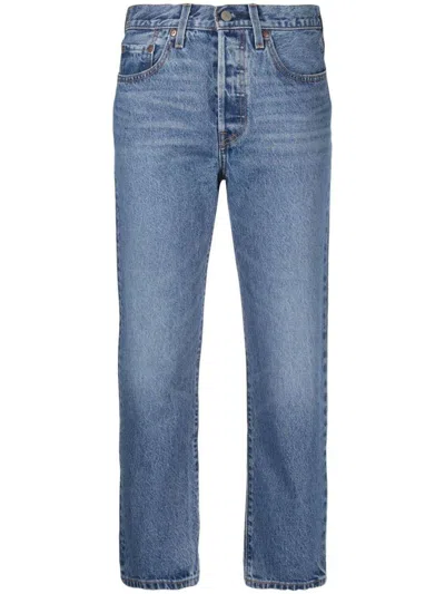 Levi's Cotton Jeans With Back Logo Patch In Blue