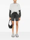 Levi's 501 Mid-thigh High Rise Straight Fit Denim Shorts In Nero