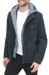 Levi's Levis Detachable Hood Utility Jacket In Navy