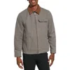 Levi's Lightweight Cotton Twill Utility Jacket In Charcoal Grey