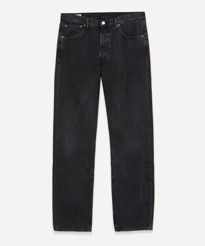 Levi's Made & Crafted Mens 501  Original Black Worn In Jeans