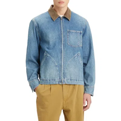 Levi's Mechanic's Denim Zip Jacket In Everyday Goods Trucker