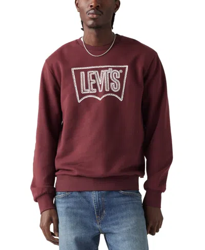 Levi's Standard Fit Graphic Crewneck Sweatshirt In Rope Batwi