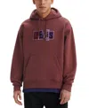 Levi's Skateboarding Chenille Patch Logo Relaxed Fit Hoodie In Burgundy-red In Chenille P