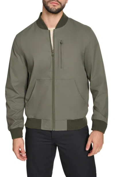 Levi's Oxford Water Resistant Bomber Jacket In Thyme