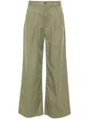 Levi's Pleat-detail Wide-leg Trousers In Green