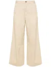Levi's Pleat-detail Wide-leg Trousers In Nude & Neutrals