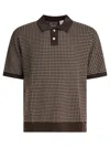 Levi's Houndstooth-pattern Polo Shirt In Green