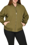 Levi's Relaxed Bomber Jacket In Army Green
