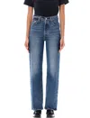 Levi's Ribcage Tailored High Waist Ankle Straight Leg Jeans In My Honor Lmid Blue