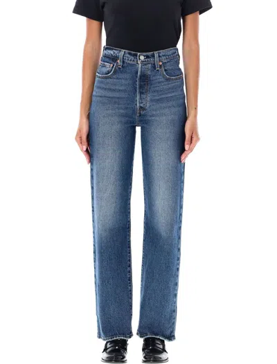 Levi's Ribcage Full Length In My Honor Lmid Blue