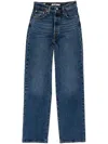 Levi's Ribcage Straight Ankle Jeans In Blue