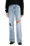Levi's Ribcage Ripped High Waist Wide Leg Jeans In Probably Okay