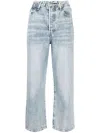 Levi's Ribcage High Waist Ankle Straight Leg Jeans In Blue