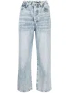 Levi's Ribcage High Waist Ankle Straight Leg Jeans In Blue
