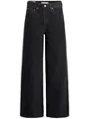 Levi's Ribcage Wide Leg Jeans Rosie Posie In Black