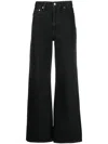 Levi's Ribcage High-waisted Wide-leg Jeans In Black