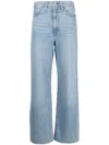 Levi's Cinch Metallic Side Stripe High Waist Baggy Wide Leg Jeans In Blue