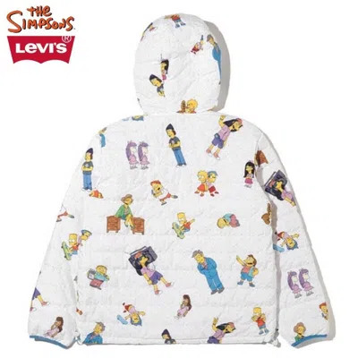 Pre-owned Levi's The Simpsons Collaboration Reversible Packable Jacket L Size 2402m In Multicolor