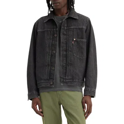 Levi's Type 1 Denim Trucker Jacket In Midnight Harvest Trucker