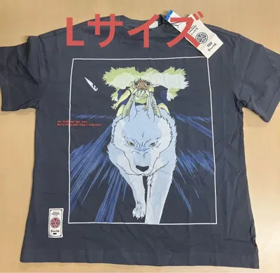 Pre-owned Levi's X Princess Mononoke Ghibli San ＆ Wolf Tee Limited Japan Size S,l In Gray