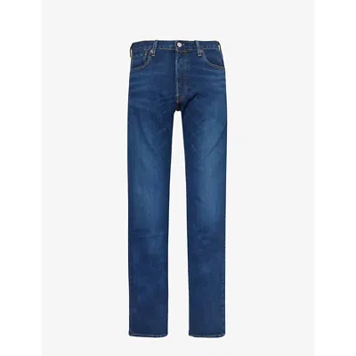 Levi's Mens 501 Original Straight-leg Mid-rise Stretch-denim Jeans Do The Rump