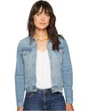 Levi's Levis Trucker Jacket Women's Large Blue Cotton Blend Denim Long Sleeve Jdm216 In Blue
