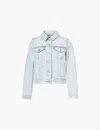 Levi's Womens Feeling Cheeky Trucker Original Patch-pocket Regular-fit Denim Jeans In Feeling Cheeky Trucker