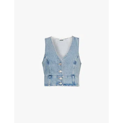 Levi's Levis Womens Kind Of Fun 2 Mona V-neck Cotton-denim Vest