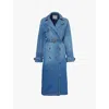 Levi's Levis Womens Lets Get Lost Again Spade Double-breasted Relaxed-fit Denim Trench Coat In Lets Get Lost Again