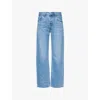 Levi's Womens Sweetest Taboo 501 '90s Ankle 29' Faded-wash Rise-rise Straight-leg Denim Jeans In Sweetest Taboo