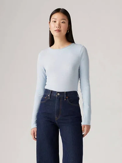 Levi's Lightweight Slub Top In Niagara Mist