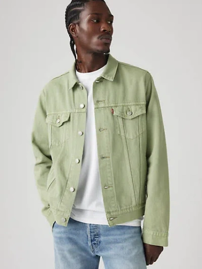 Levi's Lightweight Trucker Jacket In Green