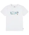 Levi's Little Boys Crashing Waves Batwing T-shirt In Bright White