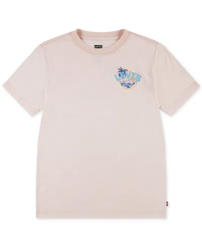 Levi's Kids' Little Boys Scenic Summer Graphic T-shirt In Pale Peach