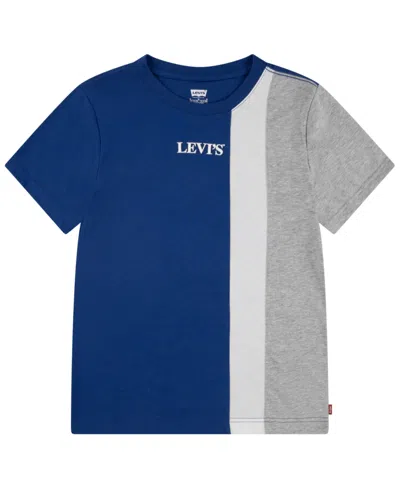 Levi's Kids' Little Boys Streamline Color Blocked T-shirt In True Blue