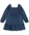 LEVI'S LITTLE GIRLS LONG SLEEVE SMOCKED TOP DRESS