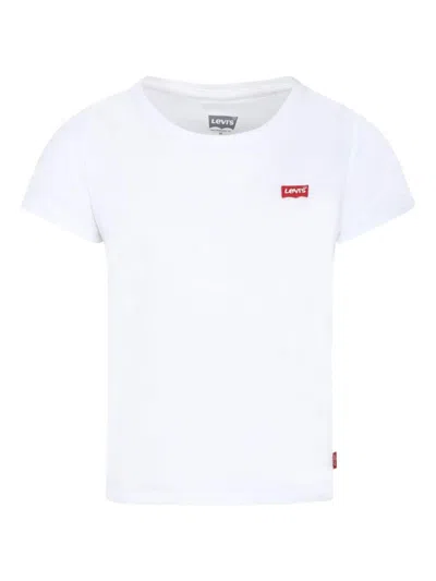 Levi's Kids' Logo-appliqué T-shirt In White