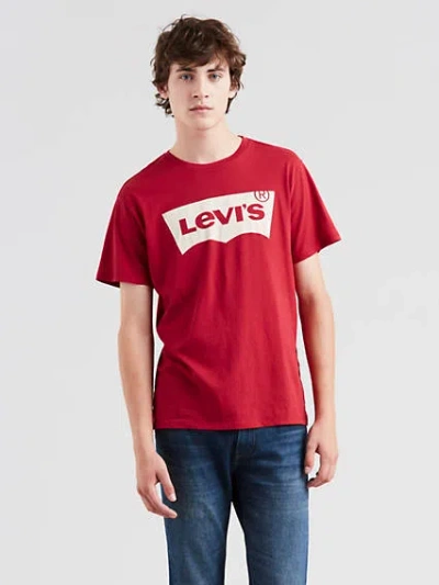 Levi's Logo Classic Tee Shirt T-shirt In Crimson